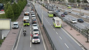 Sumud’a destek araç konvoyu yapıldı