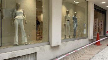 Dükkanların camını kıran şahıs suç makinesi çıktı