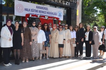 Kursiyerlerin bir yıllık emekleri görücüye çıktı