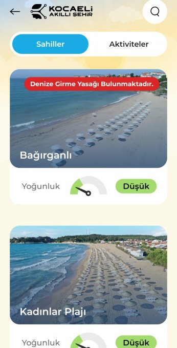 Kandıra plajlarında dijital devrim