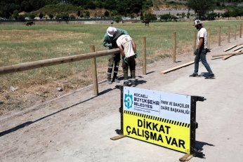 Rahvan At Tesisi yarışlara hazırlanıyor