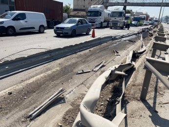 İki tır çarpıştı: 1 yaralı