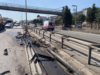 İki tır çarpıştı: 1 yaralı