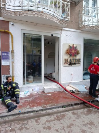 İş yerinde yangın paniği