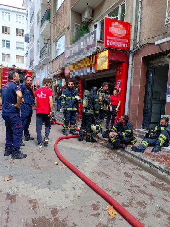 İş yerinde yangın paniği