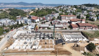 Spor kompleksi inşaatı yükseliyor