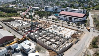 Spor kompleksi inşaatı yükseliyor