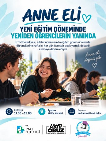 ‘Anne Eli’ üniversitelilerin yanında