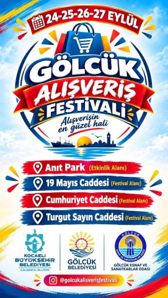 Gölcük’te Alışveriş  Festivali başlıyor