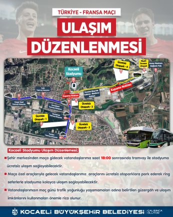 Dev maç öncesi  ulaşım planı hazır   