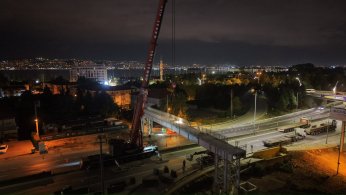 Başiskele Kavşağı’nda gece operasyonu