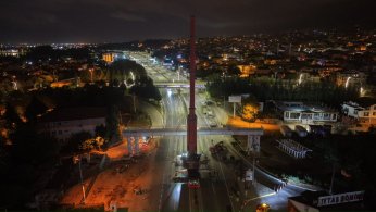 Başiskele Kavşağı’nda gece operasyonu