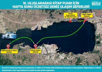 Kitap Fuarı’na deniz ulaşımıyla erişim