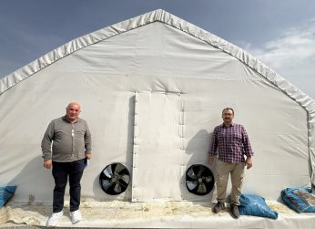 Üreticilere, mantar üretim çadırı desteği