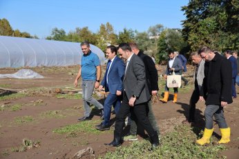Selden etkilenen çiftçilere destek