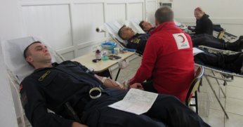 Jandarmadan kan bağışı duyarlılığı