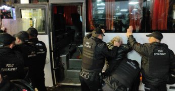 İzinsiz eyleme polis müdahalesi