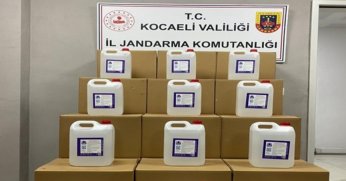 900 litre bandrolsüz  etil alkol ele geçirildi