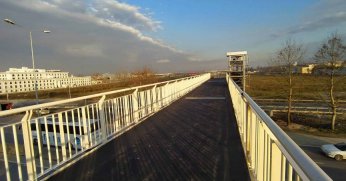 İl Emniyet Müdürlüğü üst geçidi bitmek üzere