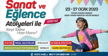Yarıyıl tatilinde sanat  ve eğlence atölyeleri