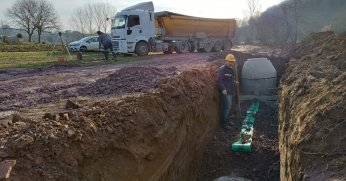 Sekbanlı bölgesi için yeni kanalizasyon kolektör hattı
