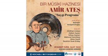 Kocaeli’nin değerlerinden Amir Ateş’e saygı gecesi