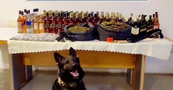 İş yerinde uyuşturucu ve kaçak alkol ele geçirildi