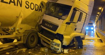 Seka Tüneli’nde  zincirleme kaza