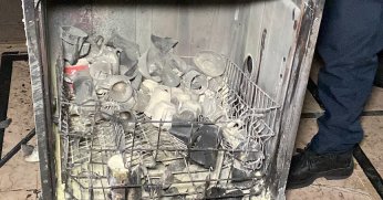 Okulun mutfağında yangın çıktı