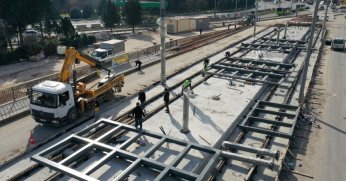 Kuruçeşme’de ray  imalatı devam ediyor