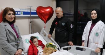 GESOTİM, Zehra’yı  çiçeklerle karşıladı