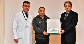 Gönüllü sağlıkçılara teşekkür edildi