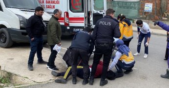 Cadde ortasında baygın halde bulundu