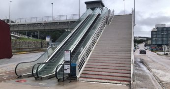 Umuttepe’deki yürüyen merdiven bakıma alındı