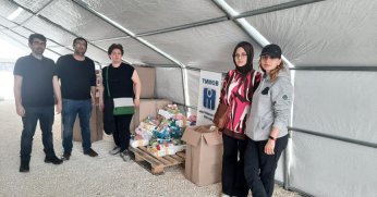 İMO Kadın Komisyonu’nun  yardımları deprem bölgesinde