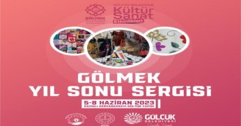 GÖLMEK kursiyerlerinin  el emekleri sergilenecek