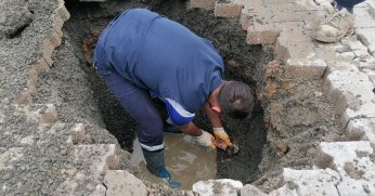 Vana arızası ekiplerce giderildi