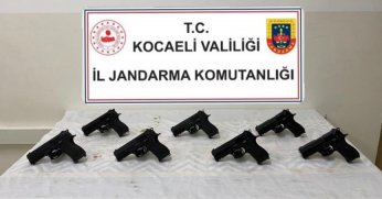 Operasyonda 7 ruhsatsız tabanca ele geçirildi