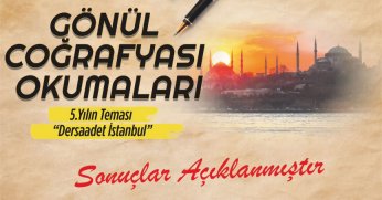 Gönül Coğrafyası Okumalarında  kazananlar açıklandı