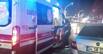 U dönüşü yapan otomobil motosiklete çarptı