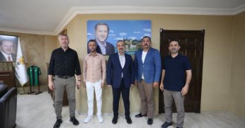 Başkan Talus’a ziyaretçi akını