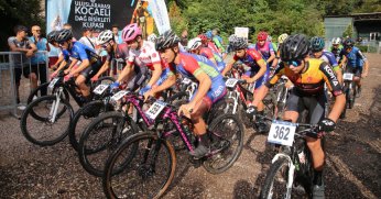 Dağ Bisikleti Kupası’nda renkli görüntüler yaşandı