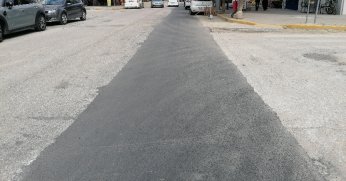 Asfalt yama ile sorun çözüldü