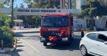 TÜBİTAK’ta solvent tankında parlama sonrası yangın