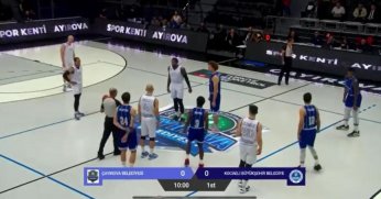 Basketbol maçında İsrail protesto edildi