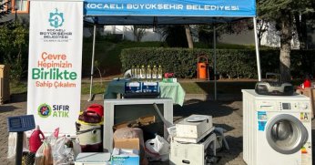 2 ton elektronik atık toplandı