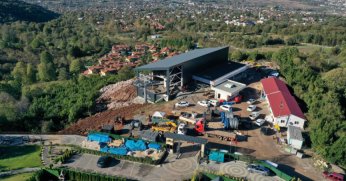 Teleferikte haberleşme halatı çekimine geçildi