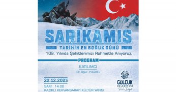 Sarıkamış şehitleri Gölcük’te anılacak