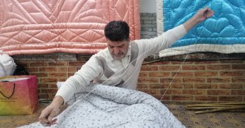 Yarım asırdır yorgancılık yapıyor