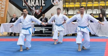 Karate Şampiyonası'nda dereceler belirlendi